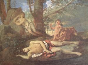 Nicolas Poussin E-cho and Narcissus (mk05) Sweden oil painting art